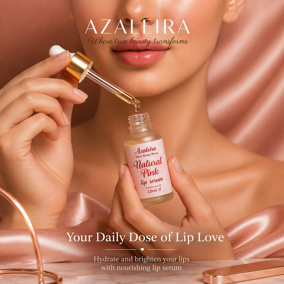 7 days Pink lip transformation serum (100% organic)