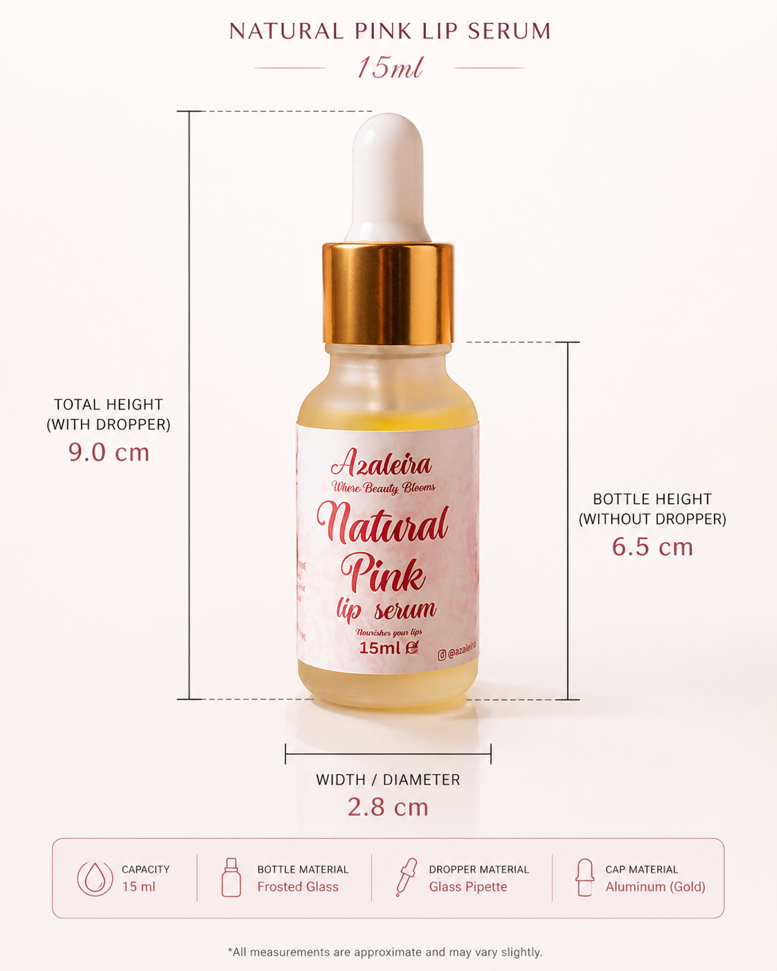 7 days Pink lip transformation serum (100% organic)