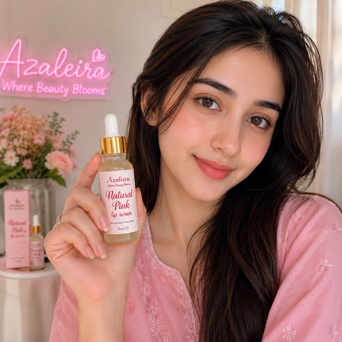 7 days Pink lip transformation serum (100% organic)