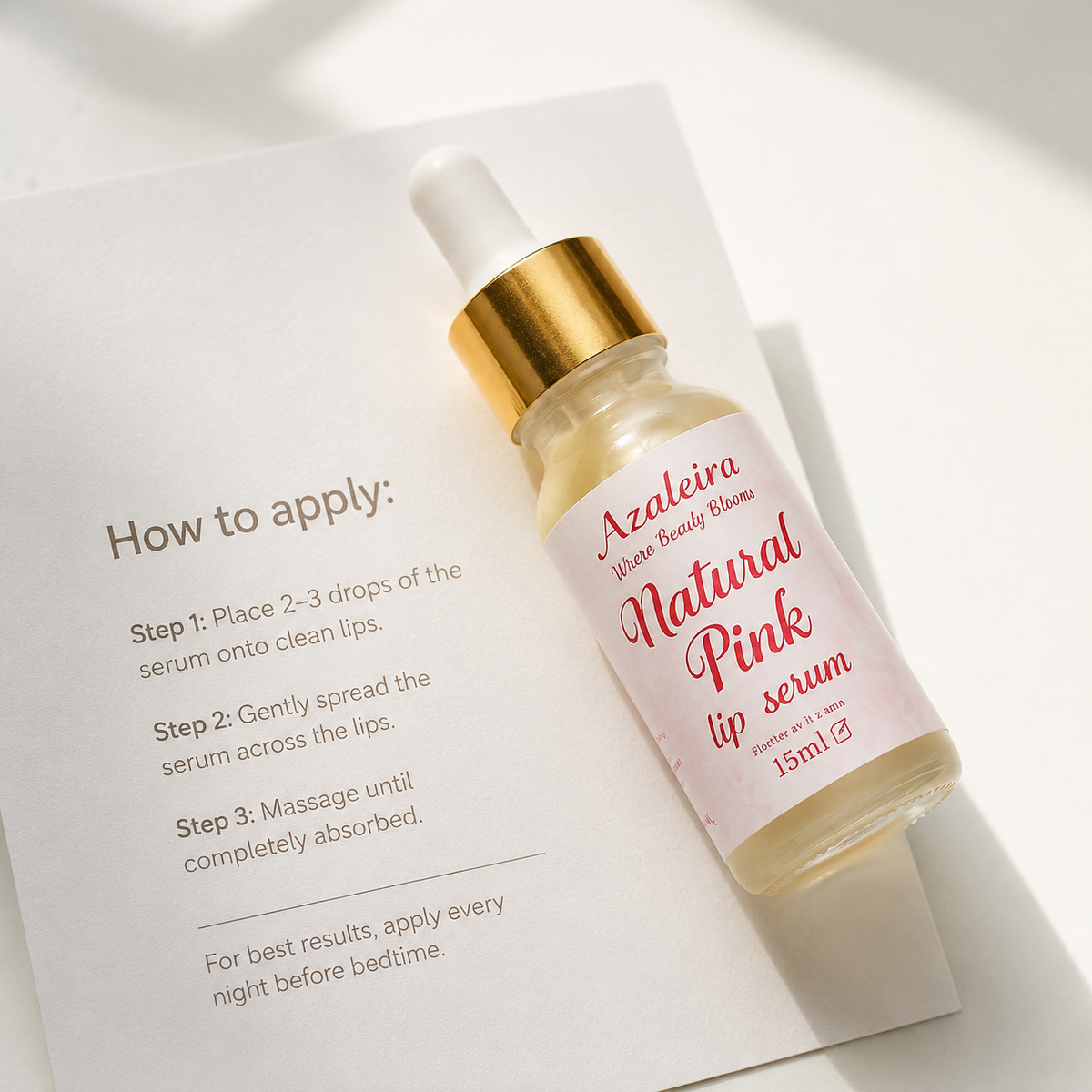 7 days Pink lip transformation serum (100% organic)